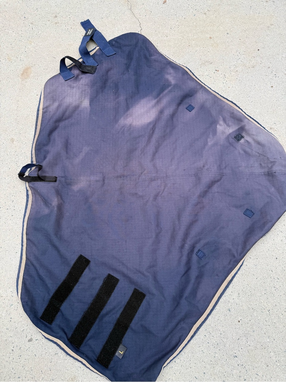 ArmourFlex Challender V-Free Fit by SSTack Navy horse size L NECK cover turnout